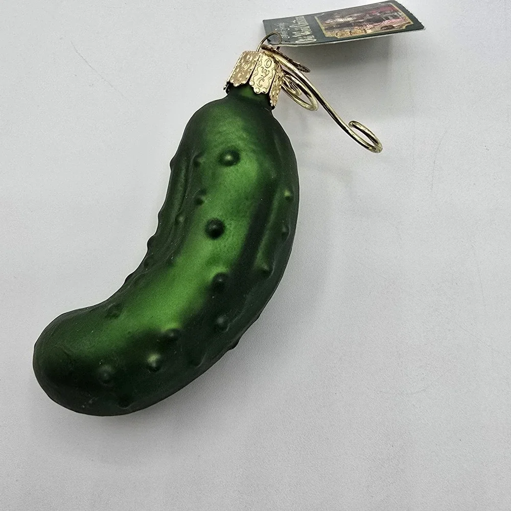 OWC Old World Pickle Blown‎ Glass Christmas Ornament Vintage 4